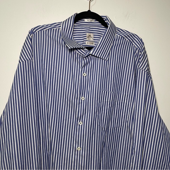 Peter Millar Men’s Blue White Striped Cotton Shirt in size 3XL Seaside Finish - Picture 2 of 10